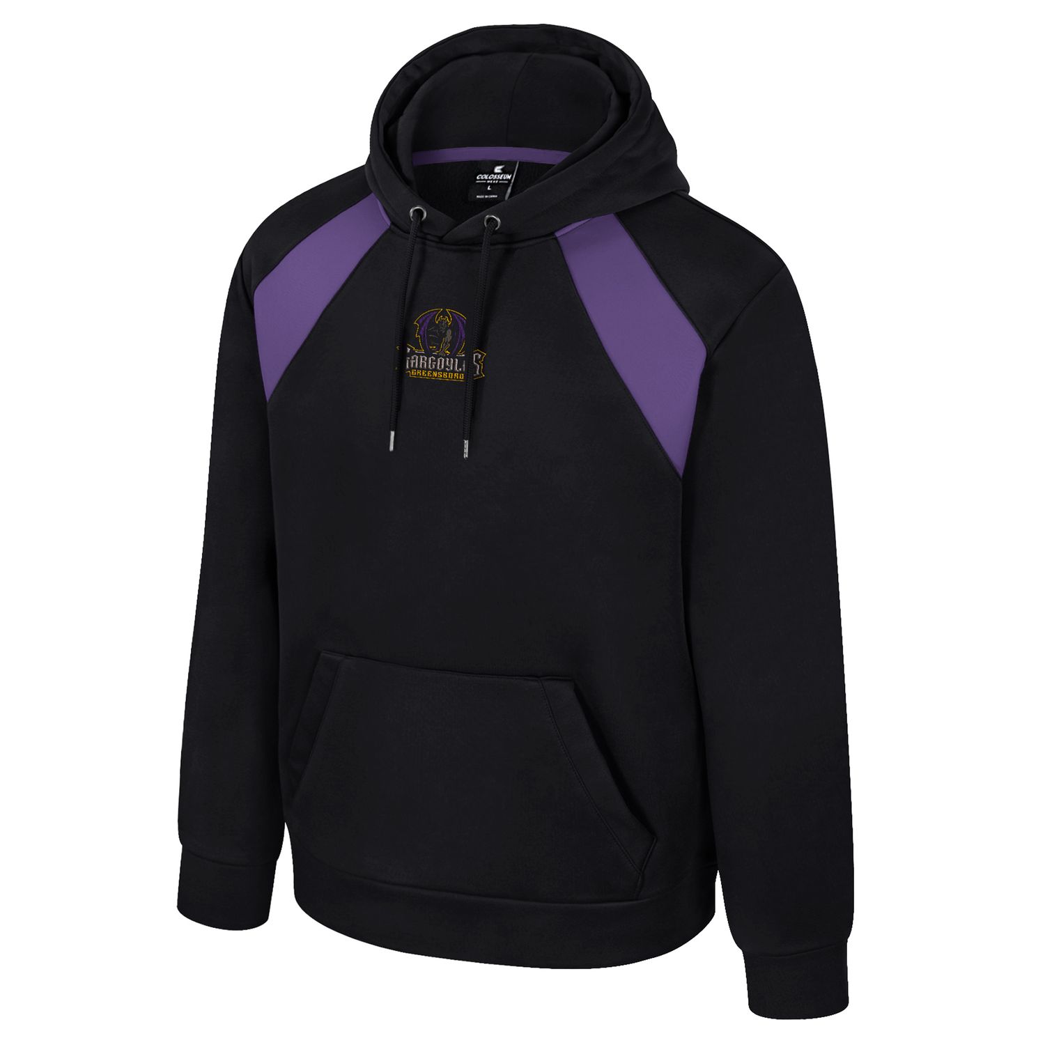 Gargoyles System Poly Hoodie - Blk/Gray