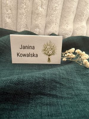 Winietka weselna składana z bukietem kwiatów Botanical Love