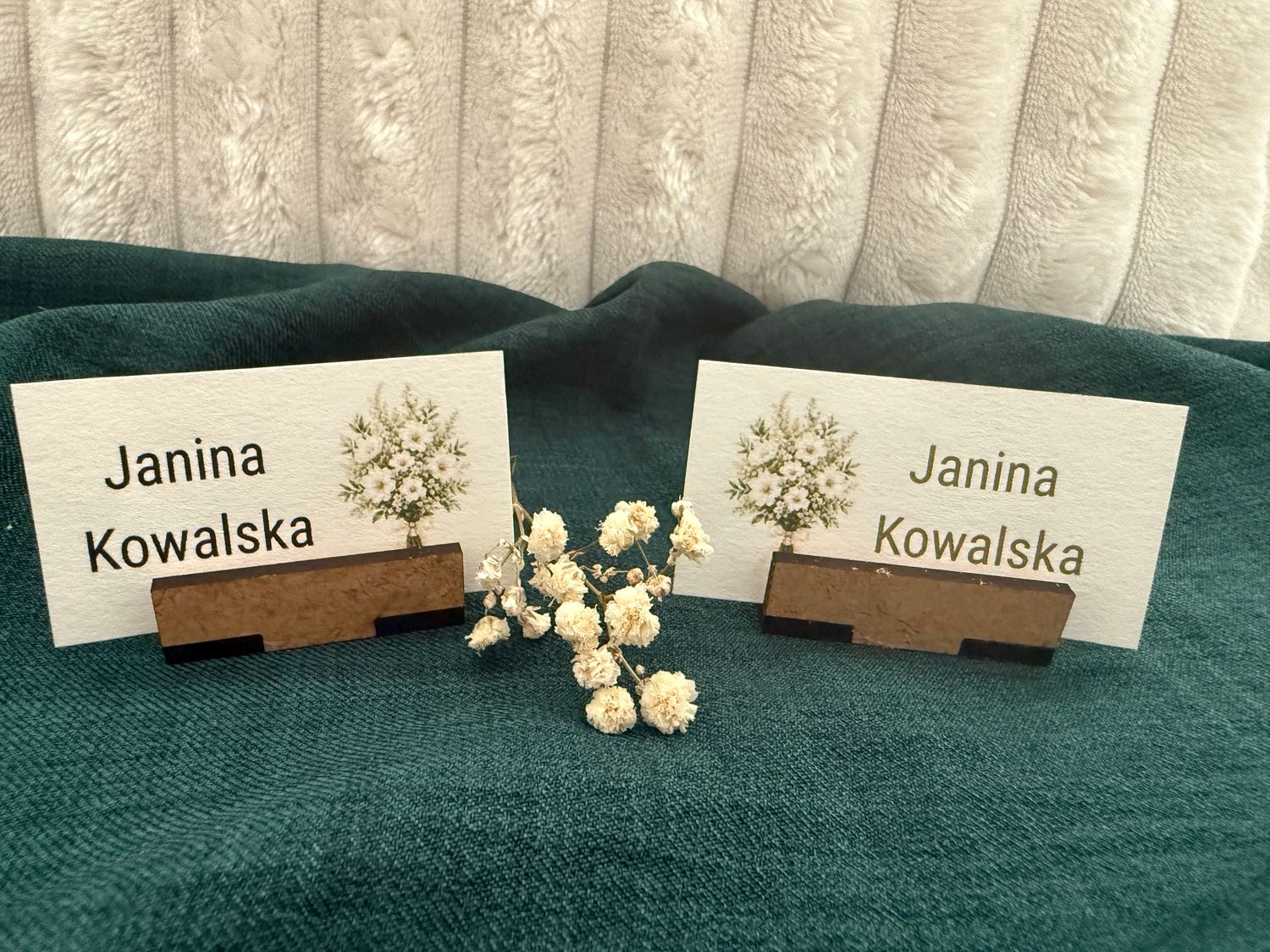 Winietka weselna nierozkładana z bukietem kwiatów – Botanical Love