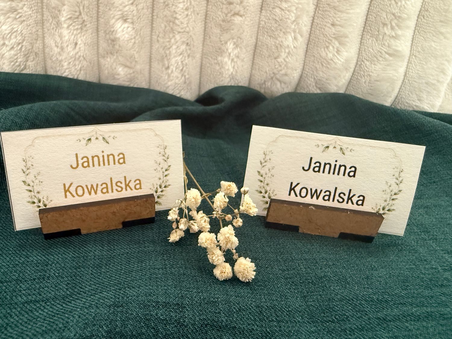Winietka weselna nierozkładana z kwiatową ramką – Botanical Love