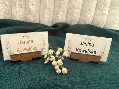 Winietka weselna nierozkładana z kwiatową ramką – Botanical Love