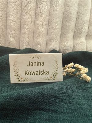 Winietka weselna składana z kwiatową ramką – Botanical Love