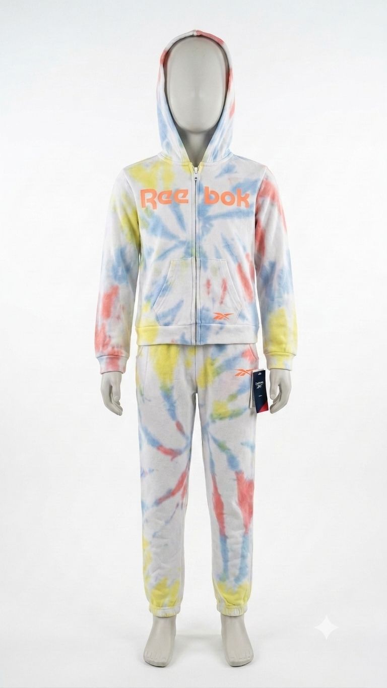 Komplet dresowy dziecięcy bluza z kapturem i spodnie Reebok rozmiar 164 cm