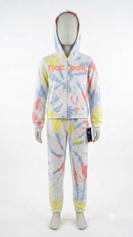 Komplet dresowy dziecięcy bluza z kapturem i spodnie Reebok rozmiar 164 cm