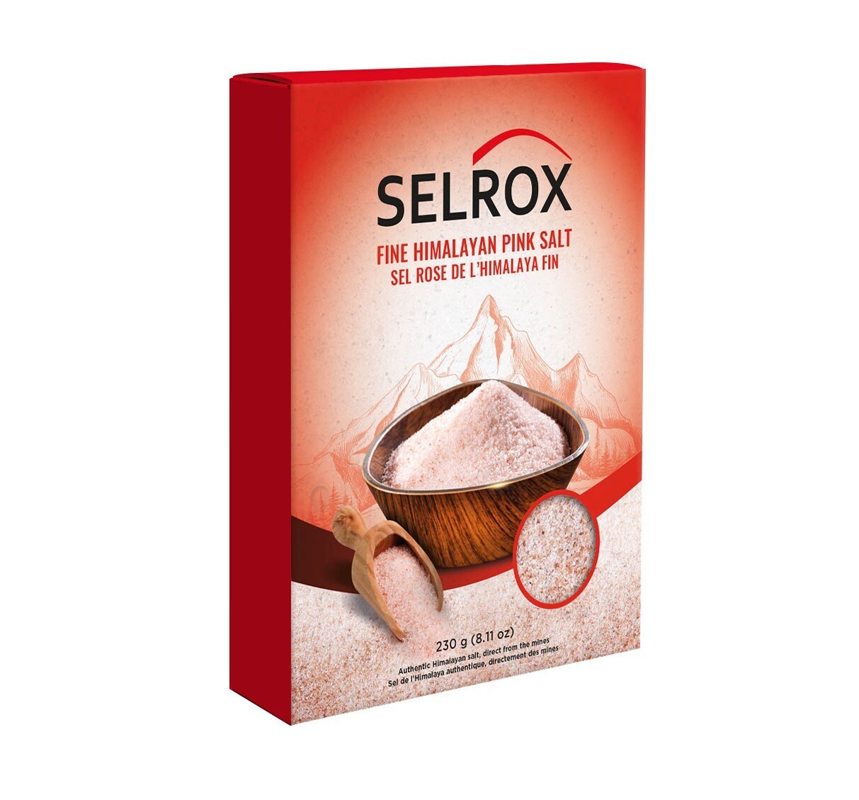 Selrox Himalayan Fine Pink Salt 8oz - Case of 48