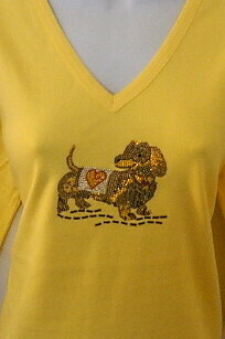 Dachshund w Heart