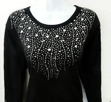 Hearts & Stones Collar Lg  Neckline (embellished sleeves)