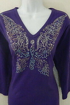Butterfly (LG) AB stones  VNeckline