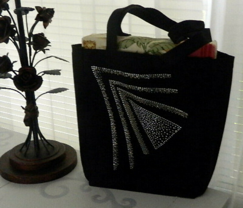 AB Stone Embellished Tote