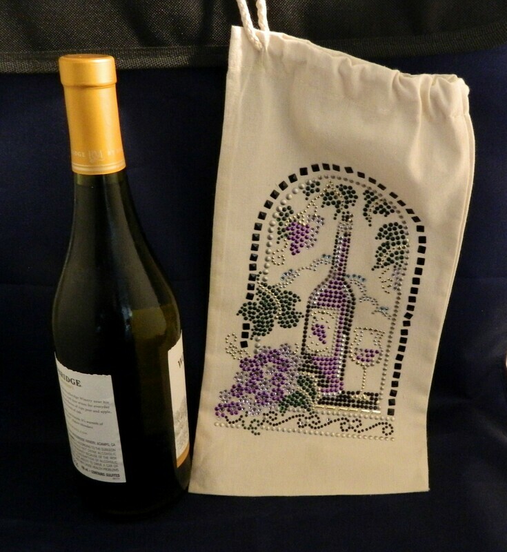 Wine Gift Bag - "Wine in Bottle in Window"