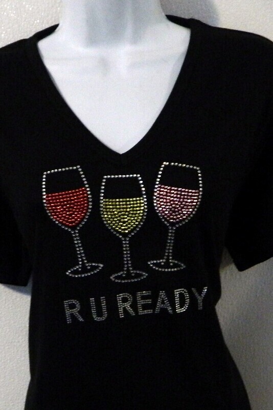 R U READY  (WINE GLASSES)