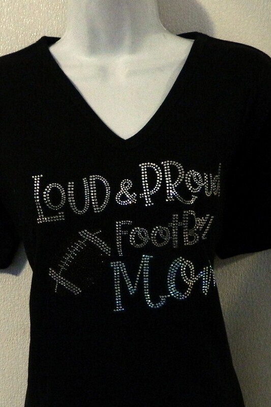 FootBal l"Loud & Proud Football Mom"
