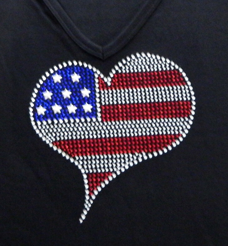 USA  Flag  Heart
