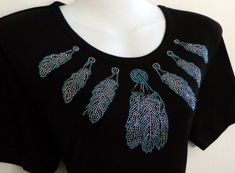 Southwestern Feather Neckline