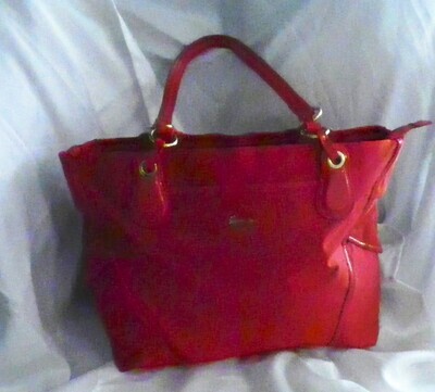 Sapsucker Designer Tote Bags -Hot Red Lg Tote