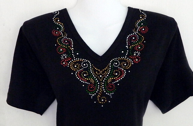 Christmas Ornate  V Neckline