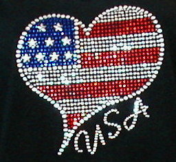 USA Flag Heart USA Flag Heart