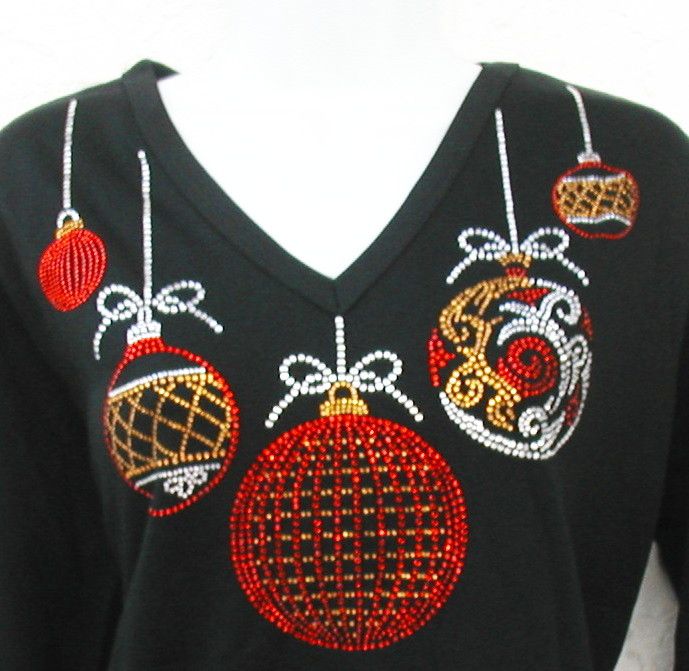 Christmas Ornaments (large) V neckline