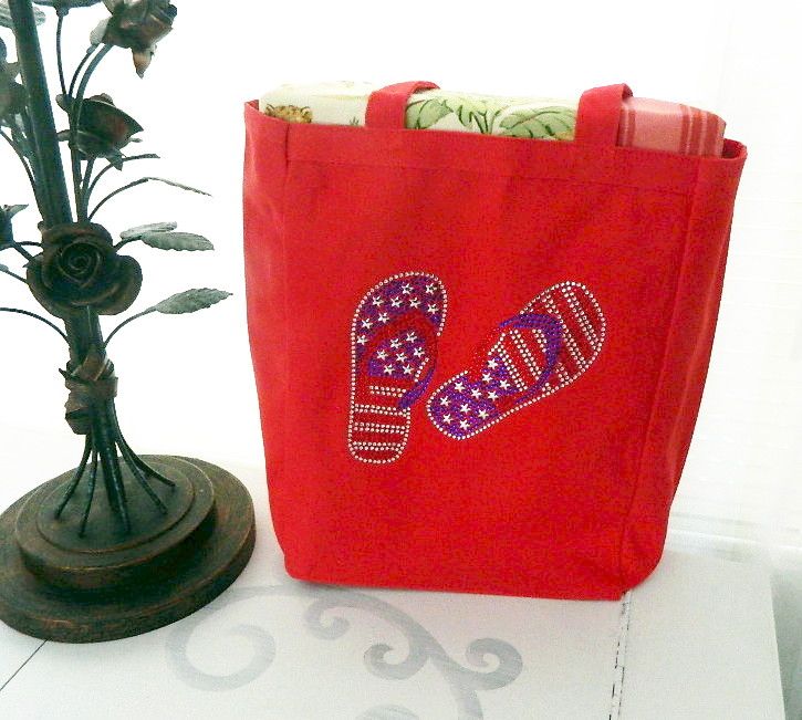 USA FLIP FLOPS TOTE
