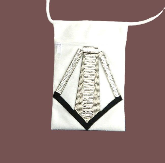 WHITE w Silver Rhinestones/Black Trim WHITE w Silver Rhinestones/Black Trim