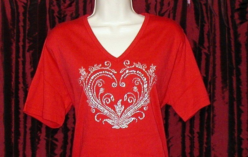 Heart - Vintage  "SILVER" Rhinestone Heart