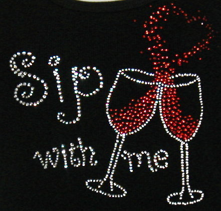 SIP WITH ME WINE/HEART
