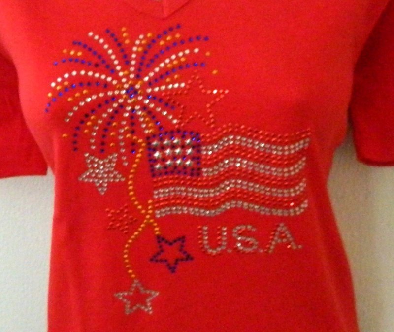 USA FLAG w FIREWORKS