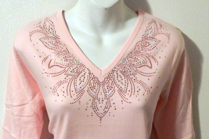 PINK n' PINK Floral Neckline