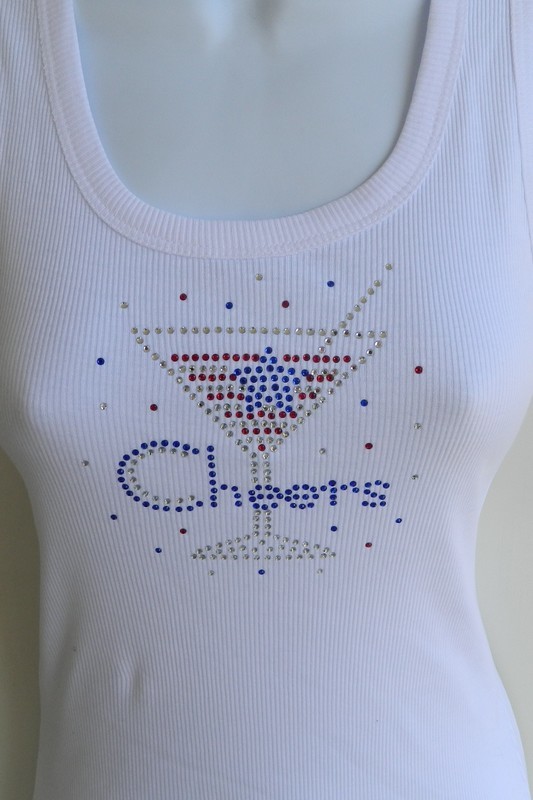 CHEERS - Red,white & blue Martini