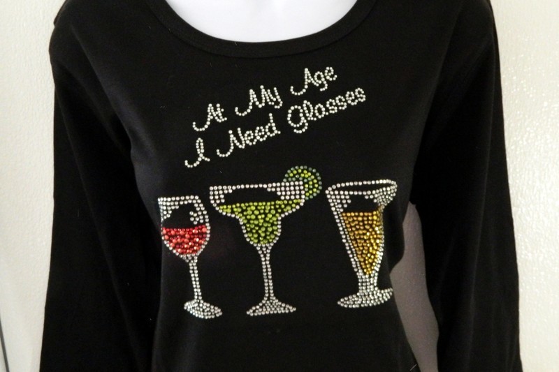 At My Age I Need Glasses  - cocktail  glasses