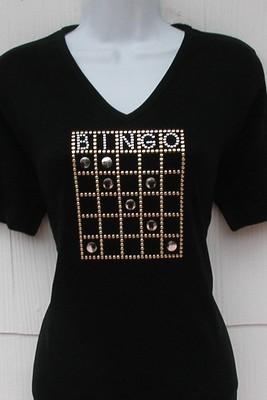 Bingo Card - Gold and Silver studded design