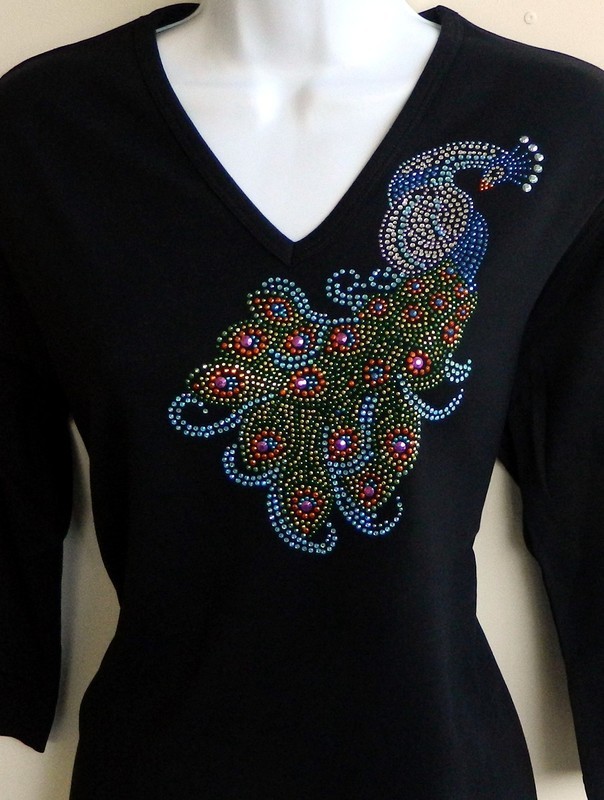 Peacock Ornate Tail Design (side set)