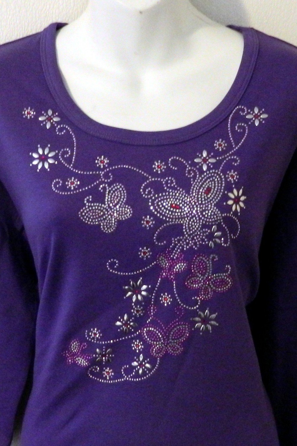 Butterfly w Purple Swirls