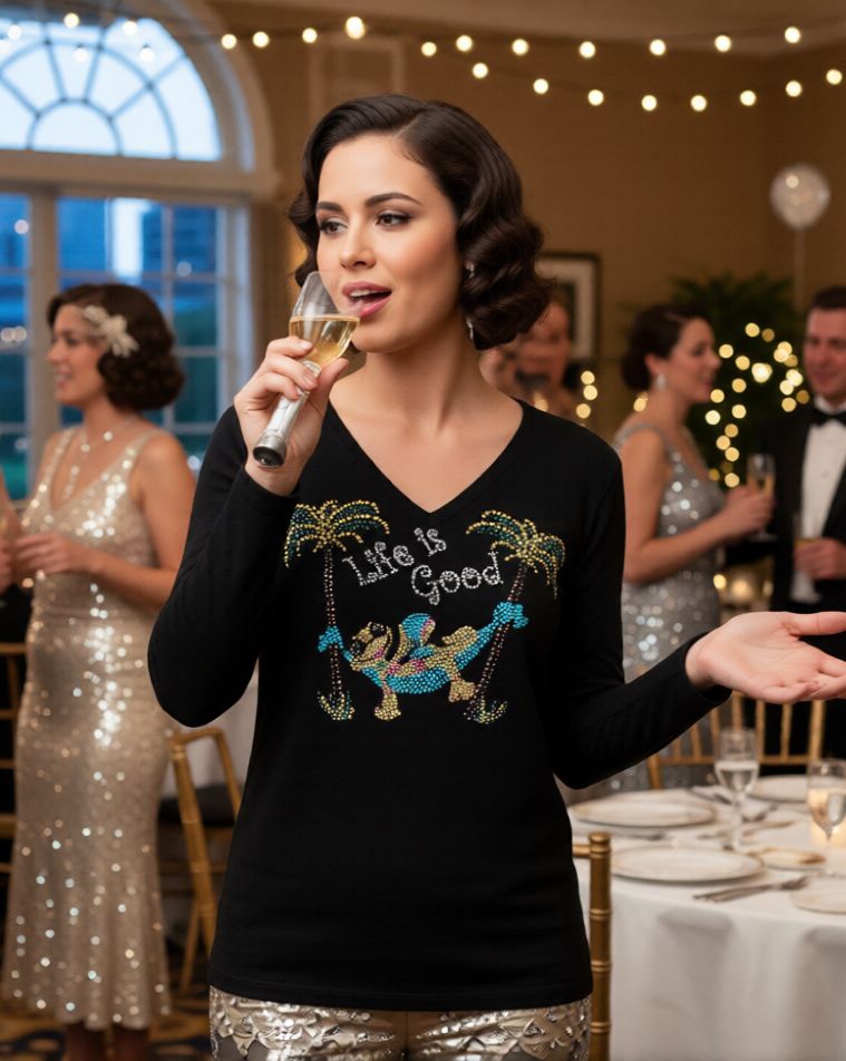 LIFE IS GOOD - SEXY GECKO IN HAMMOCK