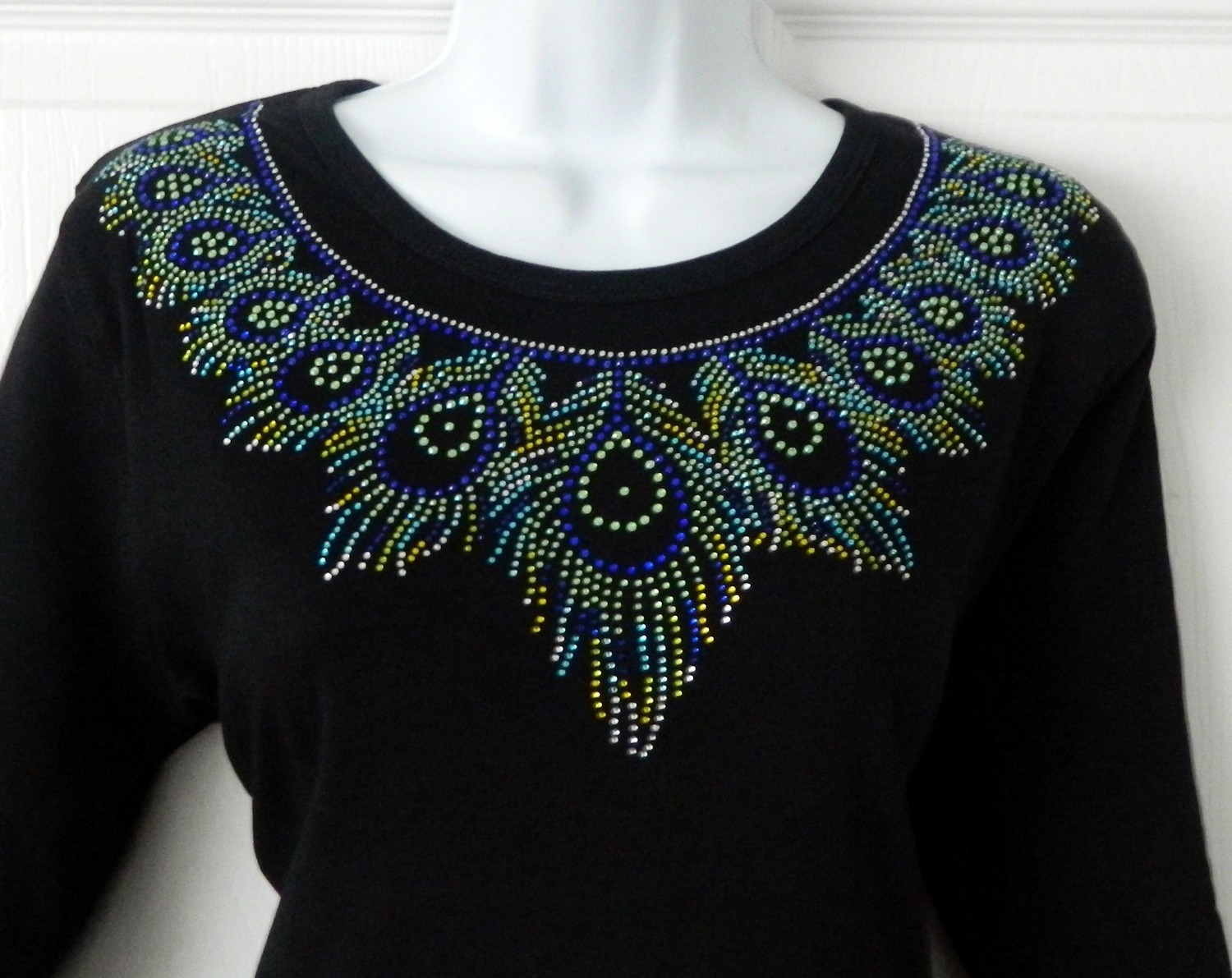 Peacock -Round Neckline