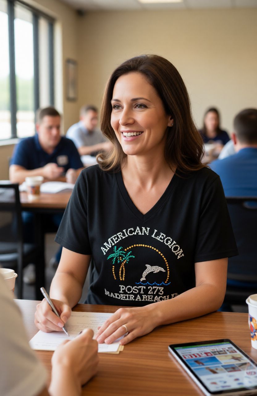 American Legion  Logo Shirt- only available at post"SUN"