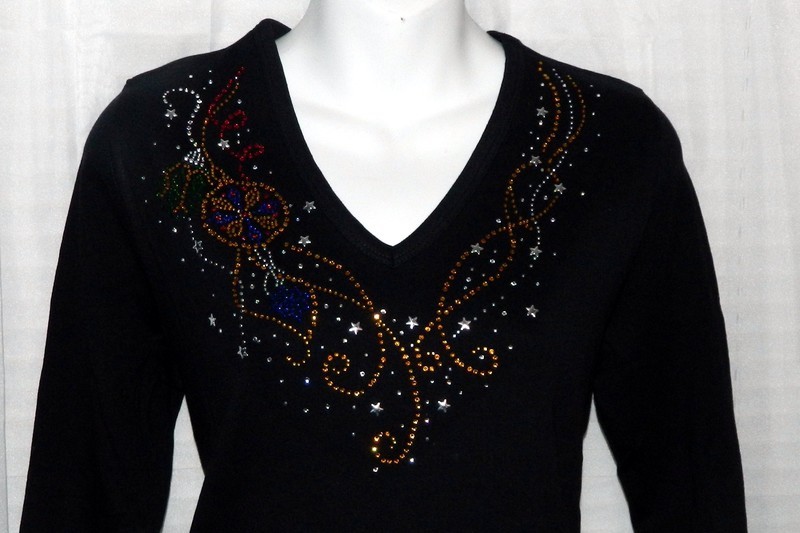 Christmas Ornament  V Neckline