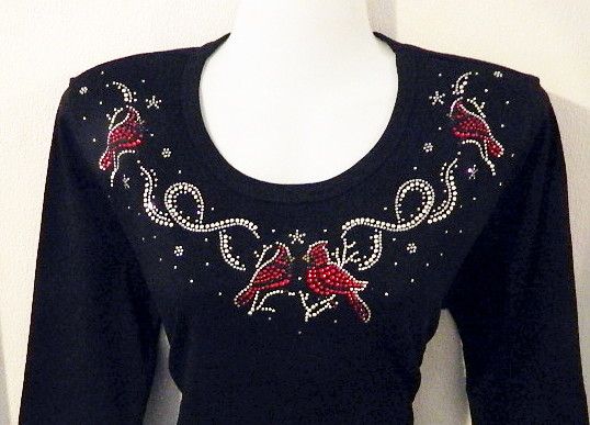 Cardinal Christmas Rd Neckline Cardinal Christmas Rd Neckline