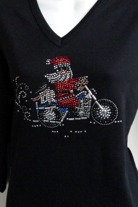 Santa on Motorcycle