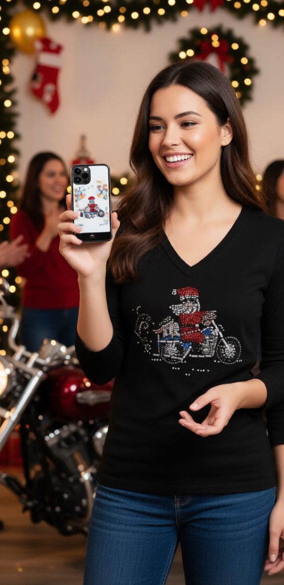 Santa on Motorcycle