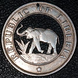 $20 #003 (Liberia 5 Cent Sized)