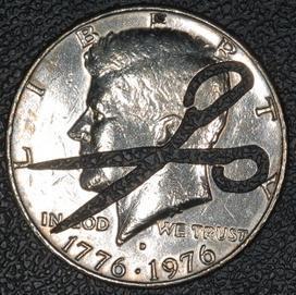$10 #014 (Scissors Half Dollar)