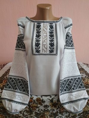 Вишиванка, жіноча вишивана блузка на домотканому полотні (Арт. 02257) Вишиванка, жіноча вишивана блузка на домотканому полотні (Арт. 02257)