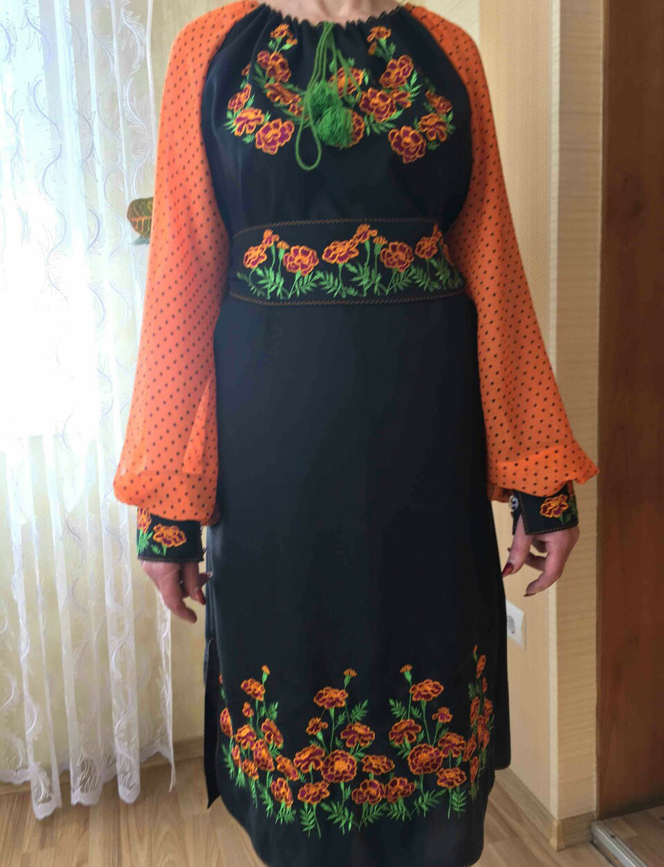 Жіноча вишивана сукня "Чорнобривці" (Арт. 02267)