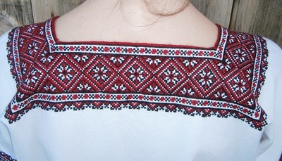 Вишиванка, жіноча вишивана блузка ручної роботи "Галицька Кантівка" (Арт. 01502)