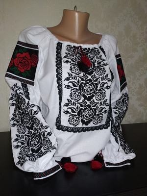 Вишиванка жіноча, блузка з унікальним орнаментом (Арт. 02318) Вишиванка жіноча, блузка з унікальним орнаментом (Арт. 02318)