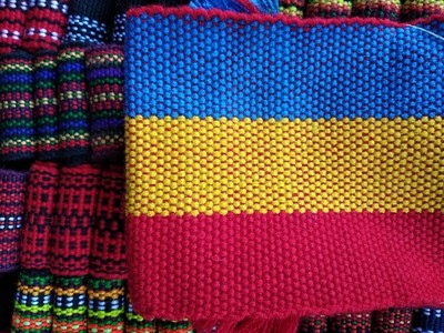 Пояс тканий червоний &quot;Румунія-Romania”