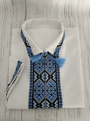Вишиванка, чоловіча вишита сорочка (Арт. 02338)