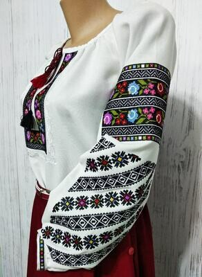 Вишиванка, жіноча вишивана блузка "Борщівська" (Арт. 01051)