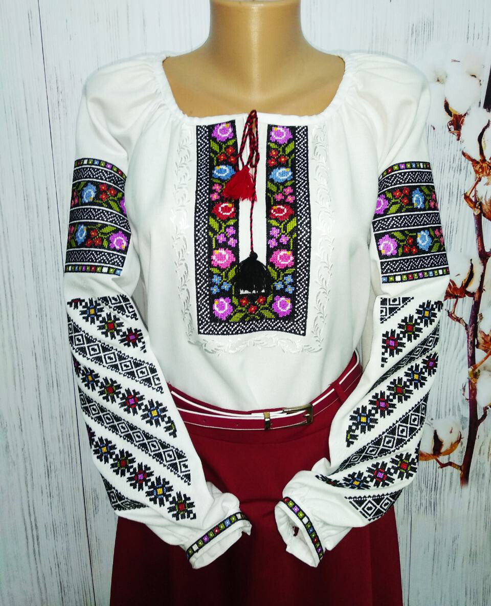 Вишиванка, жіноча вишивана блузка &quot;Борщівська&quot; (Арт. 01051)
